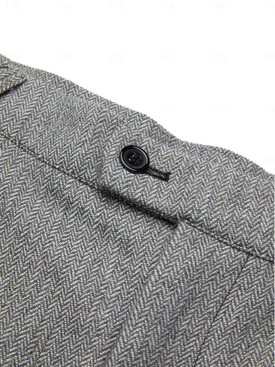 Herringbone Wool 3-Piece Suit